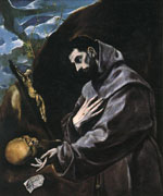 El Greco: Szent Ferenc imádkozik